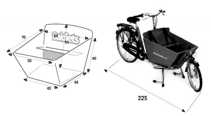 Dimensions du Cargobike court