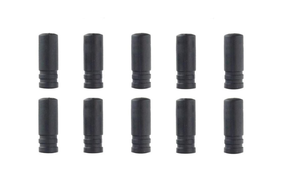 Embouts de gaine 4 mm en plastique noir x 10 unités